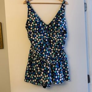 One piece sweamwear. Brand new with tag and hygienic liner.